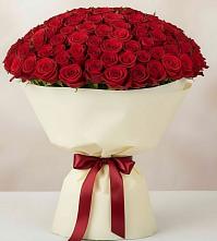 Букет 101 Красная роза Милано в Сонино