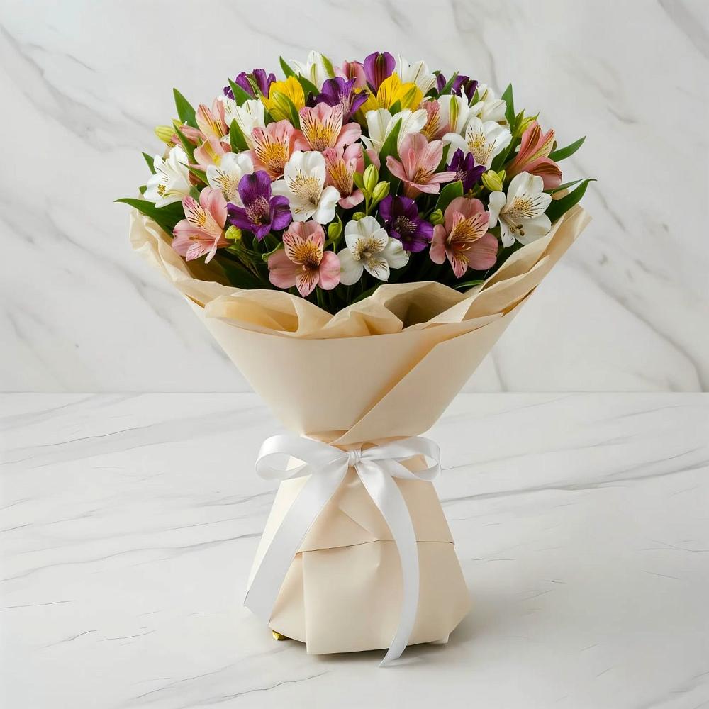 Букет цветов из: Альстромерии в Сонино