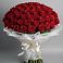 Букет 101 Красная роза Блэк Мэджик в Сонино
