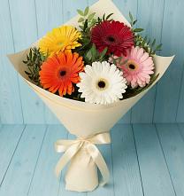 Букет цветов из:  Герберы #REPLACE_PRED# Сонино