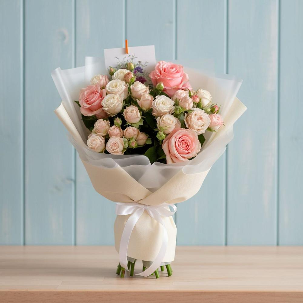 Букет цветов из: Розы в Сонино