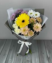 Букет цветов из:  Розы, Герберы и Хризантемы в Сонино