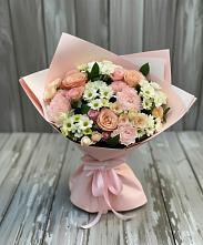 Букет цветов из:  Гвоздики, Розы и Хризантемы в Сонино