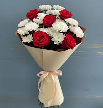 Букет цветов из:  Розы и Хризантемы в Сонино