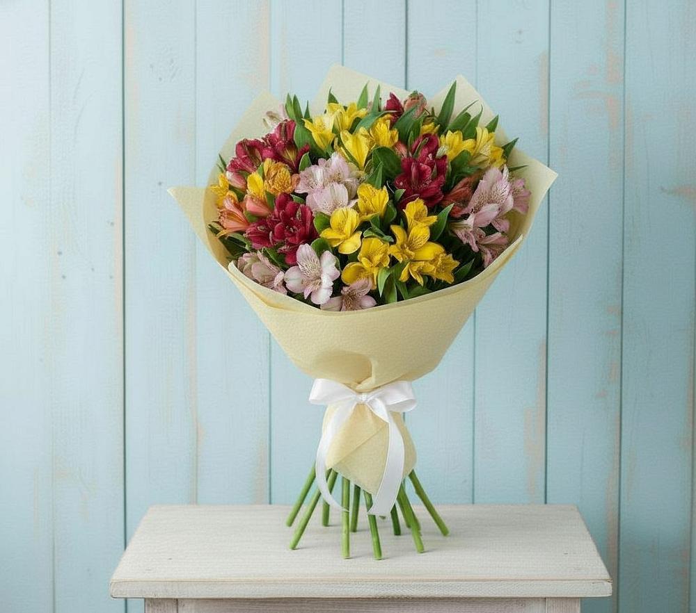 Букет цветов из: Альстромерии в Сонино