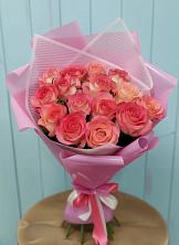Букет 15 Розовых роз Равель в Сонино