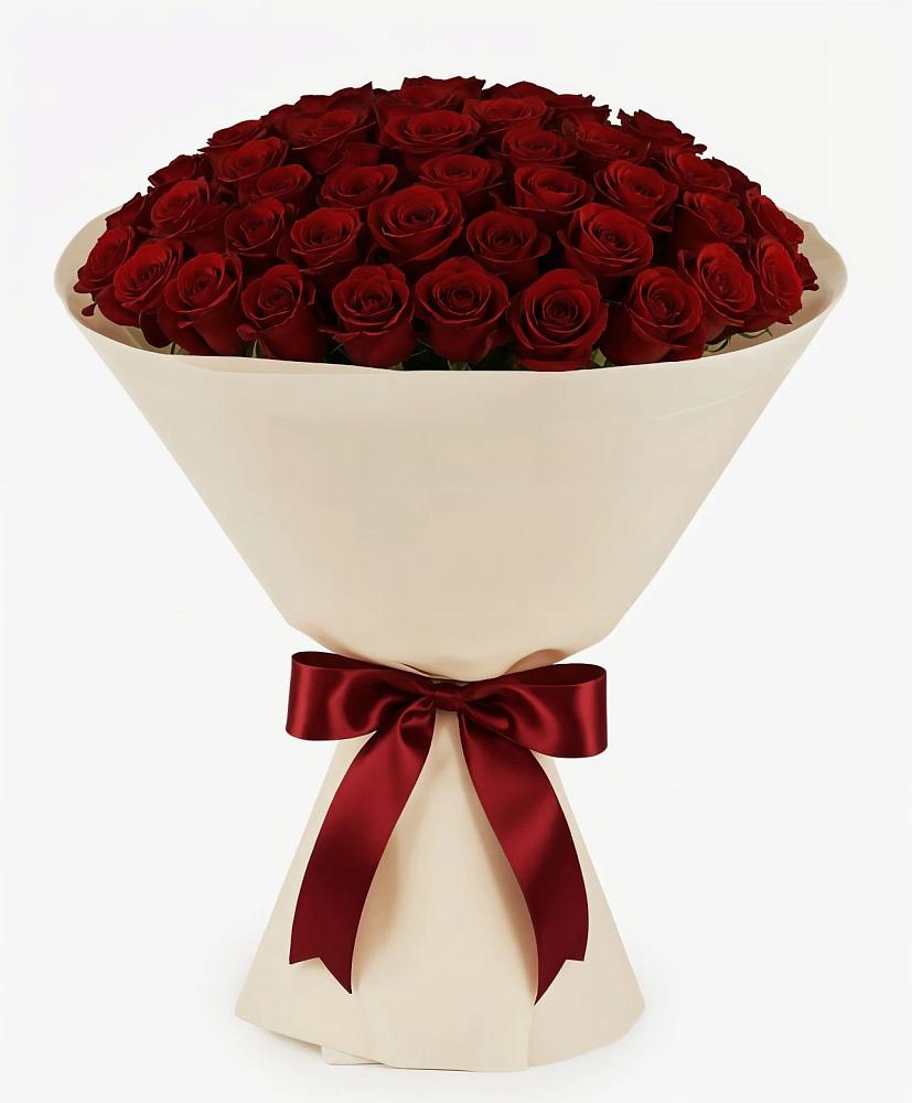 Букет 101 Бордовая роза Блэк Бакарра в Сонино